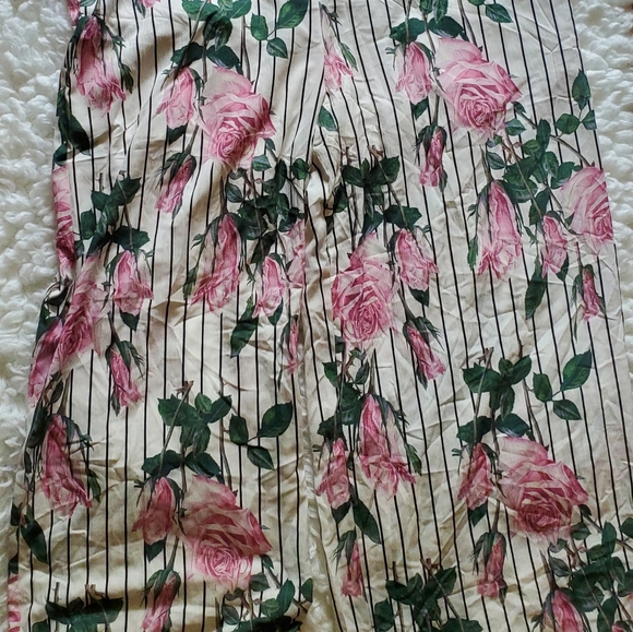 Floral Pinstripe Jumpsuit - Picture 5 of 5